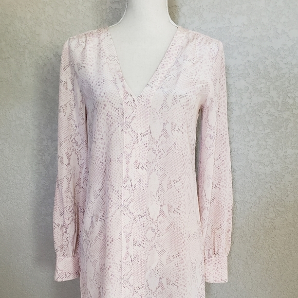 Rory Beca Silk snake Print shirt style dress Size Small long sleeve - Picture 8 of 8